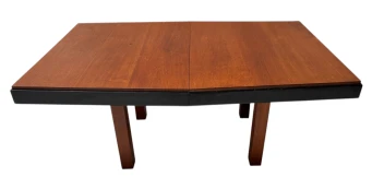 Art Deco Modernist Extending Dining Room Table by Toko v/d Pol Semarang, 1920s